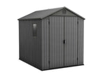 Garden Storage Shed 6 X 8 Ft Grey Resin Double Doors